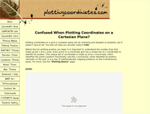 Tablet Screenshot of plottingcoordinates.com